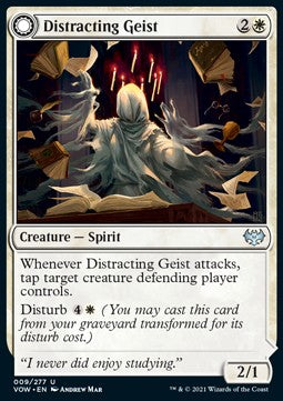 Distracting Geist // Clever Distraction - Innistrad: Crimson Vow (Uncommon) [VOW-9]