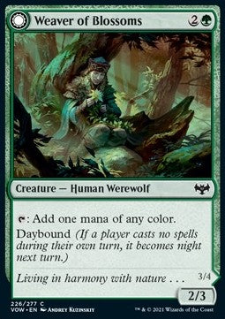 Weaver of Blossoms // Blossom-Clad Werewolf - Innistrad: Crimson Vow (Common) [VOW-226]