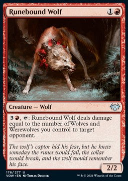 Runebound Wolf - Innistrad: Crimson Vow (Uncommon) [VOW-176]