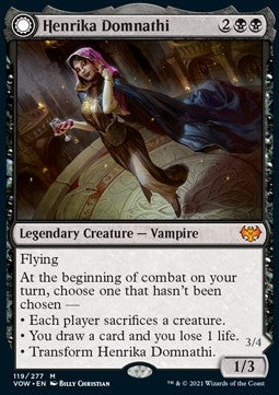 Henrika Domnathi // Henrika, Infernal Seer - Innistrad: Crimson Vow (Mythic) [VOW-119]