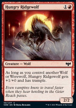Hungry Ridgewolf - Innistrad: Crimson Vow (Common) [VOW-161]