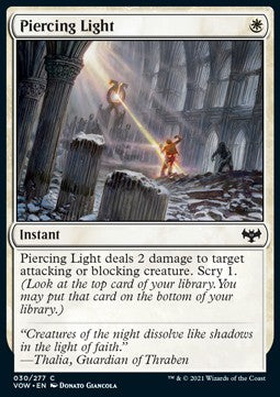 Piercing Light - Innistrad: Crimson Vow (Common) [VOW-30]