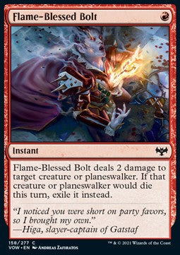 Flame-Blessed Bolt - Innistrad: Crimson Vow (Common) [VOW-158]