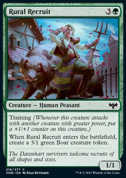 Rural Recruit - Innistrad: Crimson Vow (Common) [VOW-216]