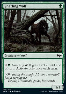 Snarling Wolf - Innistrad: Crimson Vow (Common) [VOW-219]