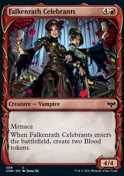 Falkenrath Celebrants - Innistrad: Crimson Vow: Extras (Common) [XVOW-306]