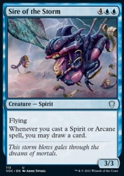 Sire of the Storm - Commander: Innistrad: Crimson Vow (Uncommon) [VOC-113]