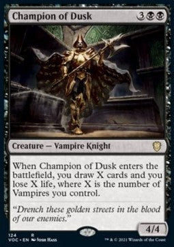 Champion of Dusk - Commander: Innistrad: Crimson Vow (Rare) [VOC-124]