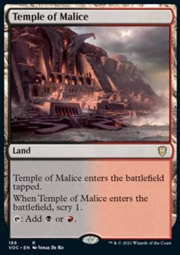 Temple of Malice - Commander: Innistrad: Crimson Vow (Rare) [VOC-186]