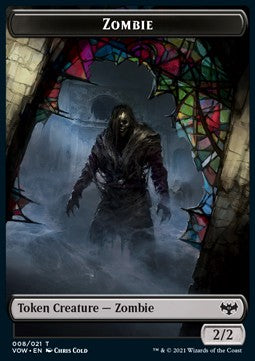 Zombie Token (Black 2/2) - Innistrad: Crimson Vow: Extras (Token) [XVOW-T08]