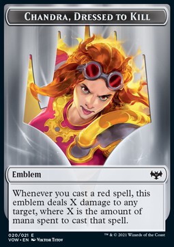Chandra, Dressed to Kill Emblem - Innistrad: Crimson Vow: Extras (Token) [XVOW-T20]