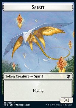 Spirit Token (W 3/3) // Thopter Token (A 1/1) - Commander: Innistrad: Crimson Vow (Token) [VOC-T 3/6]