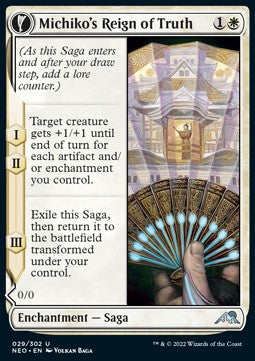 Michiko's Reign of Truth // Portrait of Michiko - Kamigawa: Neon Dynasty (Uncommon) [NEO-29]