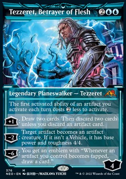 Tezzeret, Betrayer of Flesh (V.2) - Kamigawa: Neon Dynasty: Extras (Mythic) [XNEO-376]