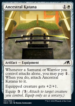 Ancestral Katana - Kamigawa: Neon Dynasty (Common) [NEO-1]
