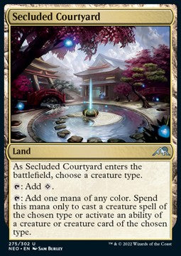 Secluded Courtyard - Kamigawa: Neon Dynasty (Uncommon) [NEO-275]