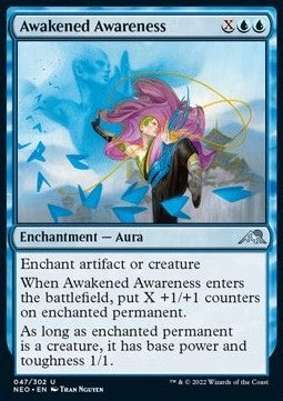 Awakened Awareness - Kamigawa: Neon Dynasty (Uncommon) [NEO-47]