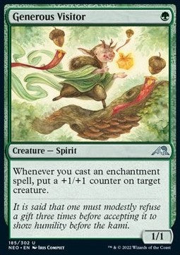 Generous Visitor - Kamigawa: Neon Dynasty (Uncommon) [NEO-185]