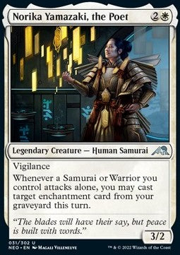 Norika Yamazaki, the Poet - Kamigawa: Neon Dynasty (Uncommon) [NEO-31]