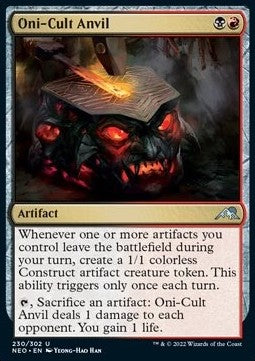 Oni-Cult Anvil - Kamigawa: Neon Dynasty (Uncommon) [NEO-230]