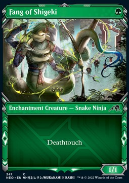 Fang of Shigeki - Kamigawa: Neon Dynasty: Extras (Common) [XNEO-347]