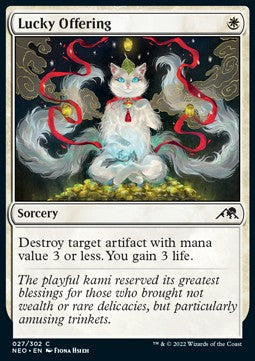 Lucky Offering - Kamigawa: Neon Dynasty (Common) [NEO-27]