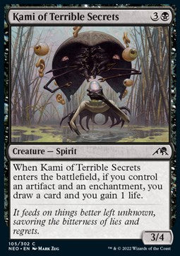 Kami of Terrible Secrets - Kamigawa: Neon Dynasty (Common) [NEO-105]