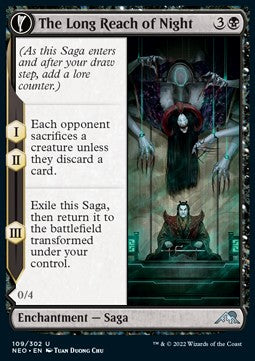 The Long Reach of Night // Animus of Night's Reach - Kamigawa: Neon Dynasty (Uncommon) [NEO-109]