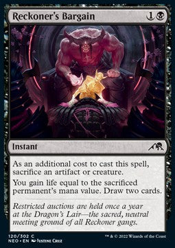 Reckoner's Bargain - Kamigawa: Neon Dynasty (Common) [NEO-120]