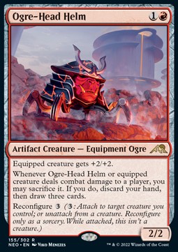 Ogre-Head Helm - Kamigawa: Neon Dynasty (Rare) [NEO-155]