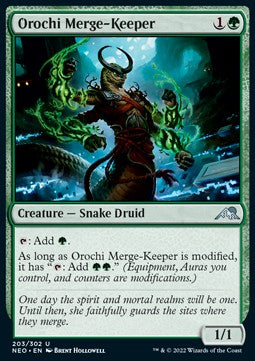 Orochi Merge-Keeper - Kamigawa: Neon Dynasty (Uncommon) [NEO-203]