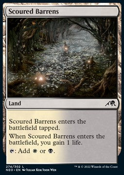 Scoured Barrens - Kamigawa: Neon Dynasty (Common) [NEO-274]
