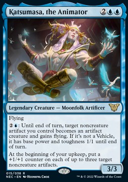 Katsumasa, the Animator (V.1) - Commander: Kamigawa: Neon Dynasty (Rare) [NEC-15]