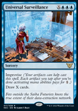 Universal Surveillance (V.1) - Commander: Kamigawa: Neon Dynasty (Rare) [NEC-17]