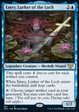 Emry, Lurker of the Loch - Commander: Kamigawa: Neon Dynasty (Rare) [NEC-91]