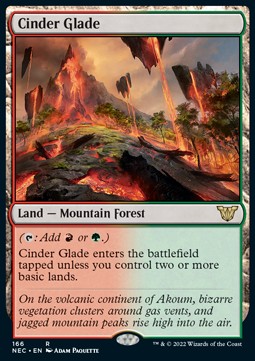 Cinder Glade - Commander: Kamigawa: Neon Dynasty (Rare) [NEC-166]