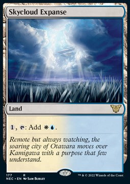 Skycloud Expanse - Commander: Kamigawa: Neon Dynasty (Rare) [NEC-177]