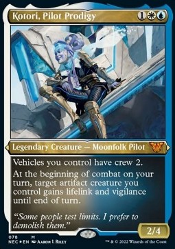 Kotori, Pilot Prodigy (V.3) - Commander: Kamigawa: Neon Dynasty (Special) [NEC-78]