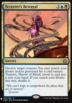 Tezzeret's Betrayal - The List (Rare) [ZNL-191]