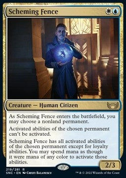 Scheming Fence - Streets of New Capenna (Rare) [SNC-219]