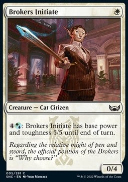 Brokers Initiate - Streets of New Capenna (Common) [SNC-5]