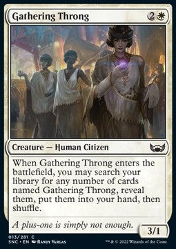 Gathering Throng - Streets of New Capenna (Common) [SNC-13]