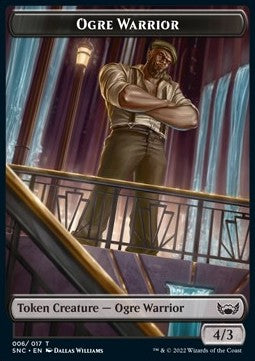 Ogre Warrior Token (Black 4/3) - Streets of New Capenna: Extras (Token) [XSNC-T06]