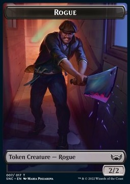 Rogue Token (Black 2/2) - Streets of New Capenna: Extras (Token) [XSNC-T07]