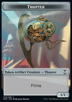 Thopter Token (A 1/1) // Treasure Token - Commander: Streets of New Capenna: Extras (Token) [XNCC-T 36/13]
