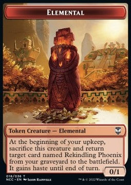 Elemental Token (R 0/1) // Copy Token - Commander: Streets of New Capenna: Extras (Token) [XNCC-T 18/1]