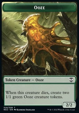 Ooze Token (Green 2/2 Death) // Treasure Token - Commander: Streets of New Capenna: Extras (Token) [XNCC-T 26/15]