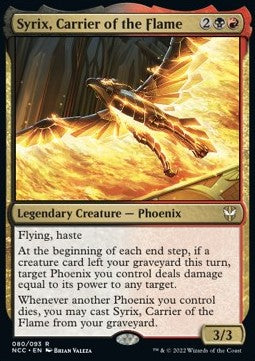Syrix, Carrier of the Flame - Commander: Streets of New Capenna (Rare) [NCC-80]