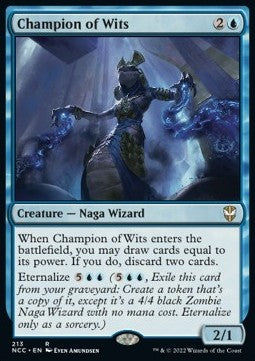 Champion of Wits - Commander: Streets of New Capenna (Rare) [NCC-213]