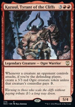 Kazuul, Tyrant of the Cliffs - Commander: Streets of New Capenna (Rare) [NCC-270]
